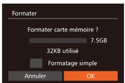 CANON POWERSHOT G7 X MARK II,  POWERSHOT G7X MII - Accedez à l'écran [Formater]. - 1