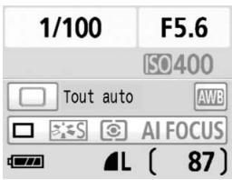 CANON EOS 450D - Réglages de prise de vue - 1
