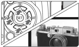 CANON EOS 450D - Positionnez le selecteur de mode de mise au point de l'objet sur . - 1