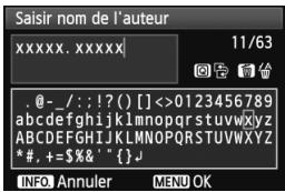 .@-_/:!?( )[]<>0123456789 abcdefghijklmnopqrstuvwxyz ABCDEFGHIJKLMNOPQRSTUVWXYZ * #, + = $&' " { }↓ INFO. Annuler MENU OK