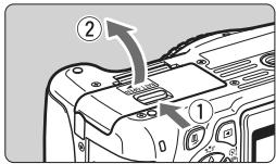 CANON EOS 1300D - Installation de la batterie - 1