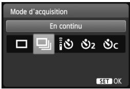 Mode d'acquisition En continu SET OK