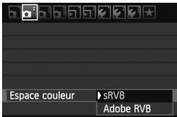 Espace couleur ▶sRVB Adobe RVB
