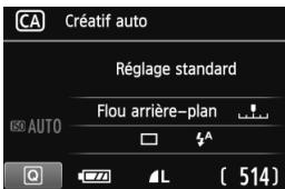 CA Créatif auto Réglage standard Flou arrière-plan AUTO A L ( 514 )