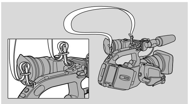 CANON XL1 - Attach the shoulder strap - 1