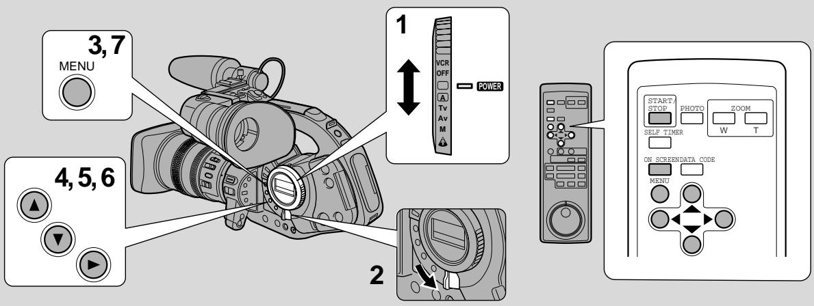 CANON XL1 - VCR menu - 2