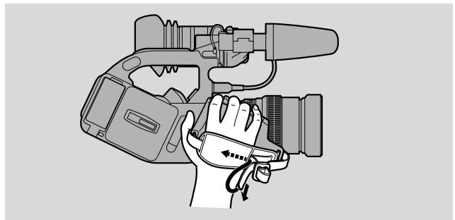 CANON XL1 - Adjust the grip belt - 1