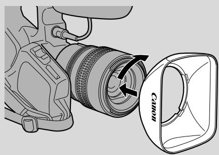 CANON XL1 - Attaching the Lens Hood - 1