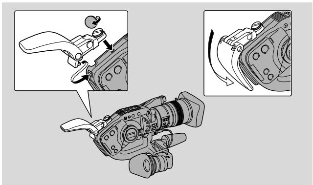 CANON XL1 - Attach the SP-100 shoulder pad - 1