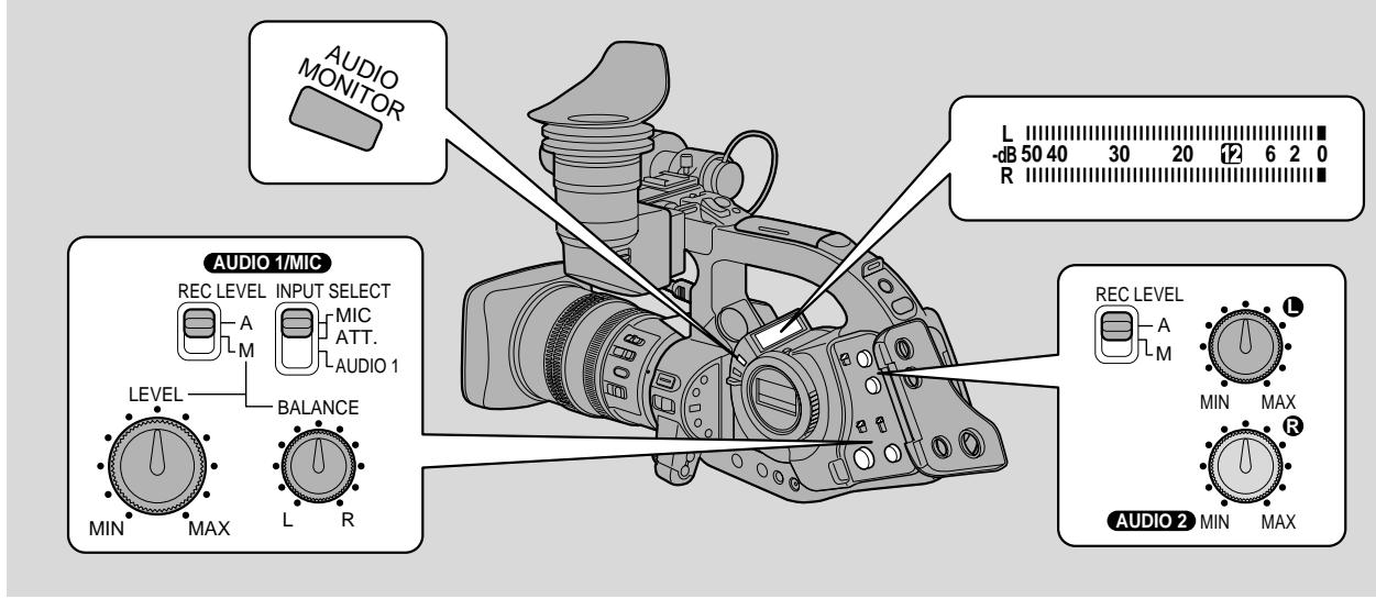 CANON XL1 - Selecting the Audio Mode - 1