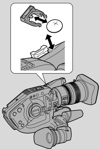 CANON XL1 - Installing the backup battery - 2