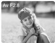 CANON XL1 - Giving priority to the aperture (aperture-priority: Av) - 1