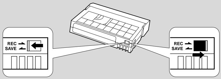 CANON XL1 - Protecting tapes from accidental erasure - 1