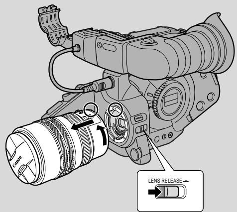 CANON XL1 - Removing the lens - 1