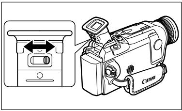 CANON MVX100I - Regolazione del mirino (regolazione delle diottrie) - 1