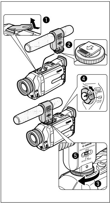 CANON MVX100I - Utilizzo del microfono DM-50 (opzionale) - 2
