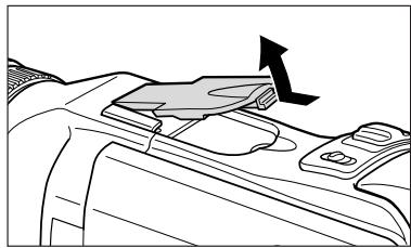 CANON MVX100I - Rimozione e installazione dello sportello dell'attacco per accessori - 1
