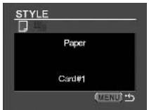 STYLE Paper Card#1 MENU