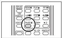 ZERO SET MEMORY 12bit AUDIOOUT AUDIO PAUSE AV-ON AV-ON FF +/-/- STOP +/- X 2 REMOTE SET