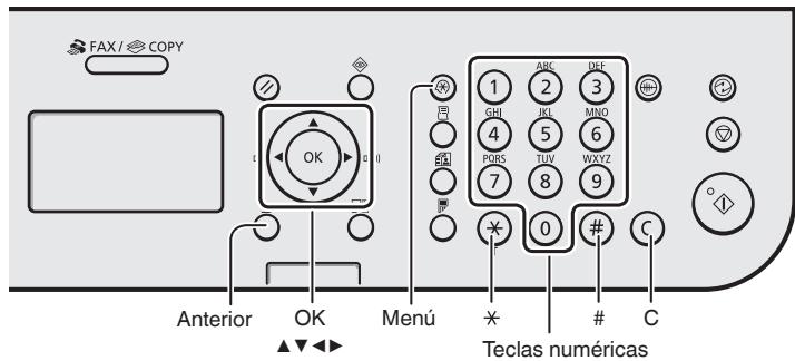 CANON L410 - Navigación por el menu y método de introducción de texto - 1