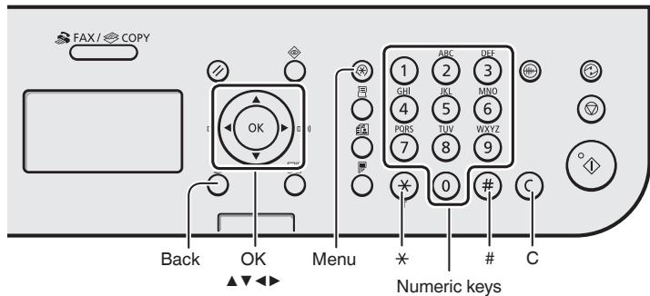 CANON L410 - Navigating the Menu and Text Input Method - 1