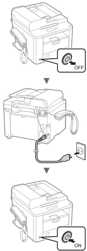 CANON L410 - Conexión del cable de alimentación y encendido del interruptor de alimentación - 1