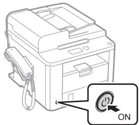 CANON L410 - Collegamento del cavo di alimentazione e accensione - 3