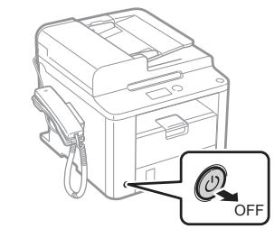 CANON L410 - Anschließlich des Netzkabels und Einsatzen des Geräts über den Netzschalter - 1