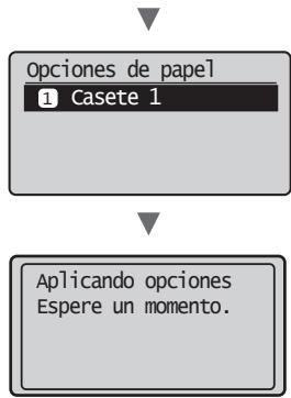 CANON L410 - Ajuste del時間 y el tipo del papel - 2
