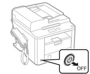 CANON L410 - Collegamento del cavo di alimentazione e accensione - 1