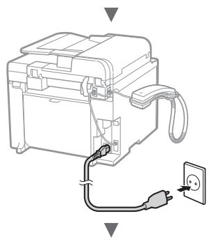 CANON L410 - Anschließlich des Netzkabels und Einsatzen des Geräts über den Netzschalter - 2