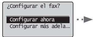 CANON L410 - Especifique la configuración inicial de fax. - 1