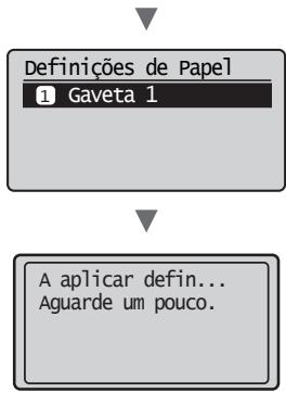 CANON L410 - Definir um tipo e tamanho de papel - 2