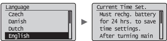 CANON L410 - Specifying the Initial Settings - 1