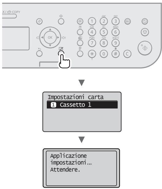 CANON L410 - Impostazione del formato e del tipo di carta - 1