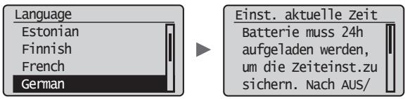 CANON L410 - Festlegend der anfänglichen Einstellungen - 1