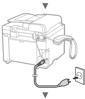 CANON L410 - Branchement du cordon d'alimentation et mise sous tension - 2