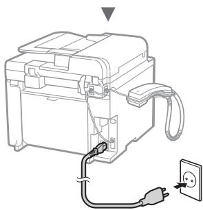 CANON L410 - Collegamento del cavo di alimentazione e accensione - 2