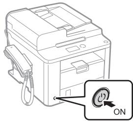 CANON L410 - Het netsnoer aansluiten en het apparaat INSCHAKELEN - 3