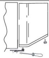 CANDY CCTOS 542WH - Inverserle SENS d'ouverture des PORTES - 6
