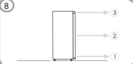 CANDY CCTOS 542WH - REVERSING THE OPENING OF THE DOORS - 9