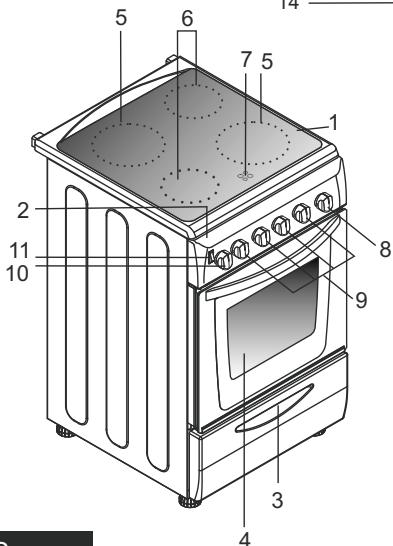 CANDY CCV5543BX/1 - COCINA 60 X 60 - 2