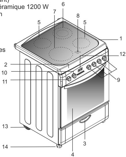 CANDY CCV5543BX/1 - Cuisinière 60 x 60 - 1