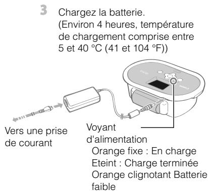 CANON SELPHY CP770 - Chargement de la batterie - 3