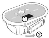 CANON SELPHY CP770 - - De batterij opladen - 1