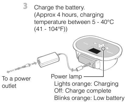CANON SELPHY CP770 - - Charging the Battery Pack - 3