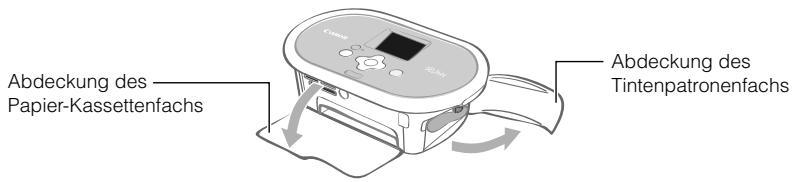CANON SELPHY CP770 - Öffnen Sie die beiden Druckerabdeckungen. - 1