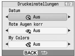 CANON SELPHY CP770 - Drücken Sie die Taste oder , um den Einstellungswert zuändern. - 1