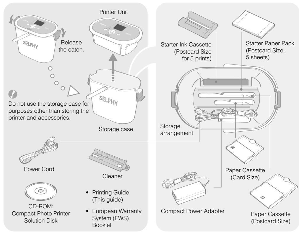 CANON SELPHY CP770 - Package Contents - 1