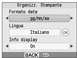 CANON SELPHY CP770 - Modifica dell'impostazione [Lingua] - 1